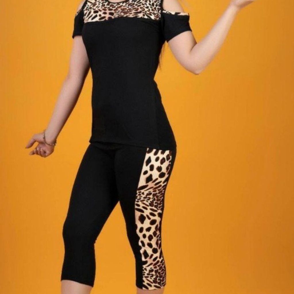 قیمت ست تیشرت و شلوارک پلنگی کد 822