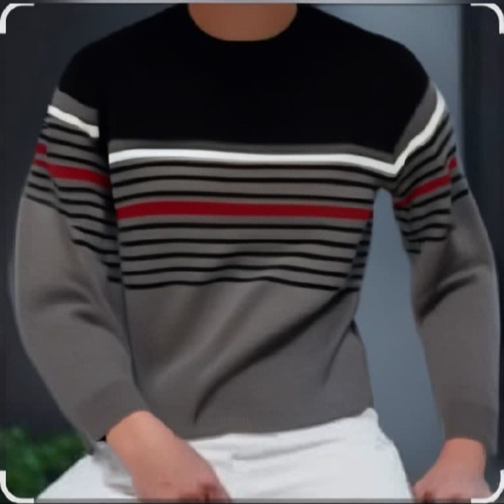 خرید اینترنتی بافت مردانه یقه گرد رینگر کد 01