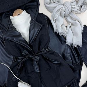 خرید اینترنتی کاپشن آستین چرم اسرا