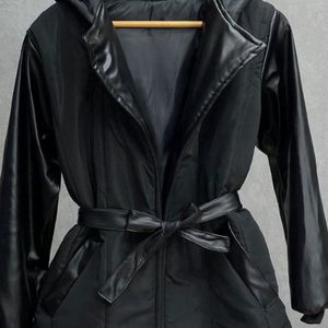 خرید انلاین کاپشن آستین چرم اسرا