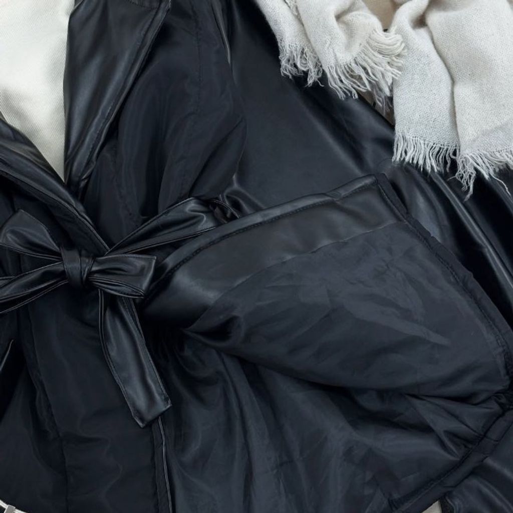 خرید انلاین کاپشن آستین چرم