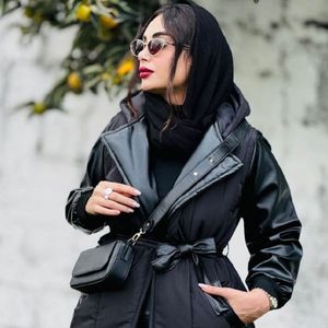 قیمت کاپشن آستین چرم