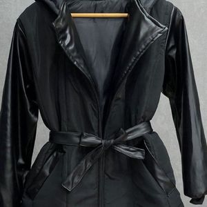 فروش اینترنتی کاپشن آستین چرم