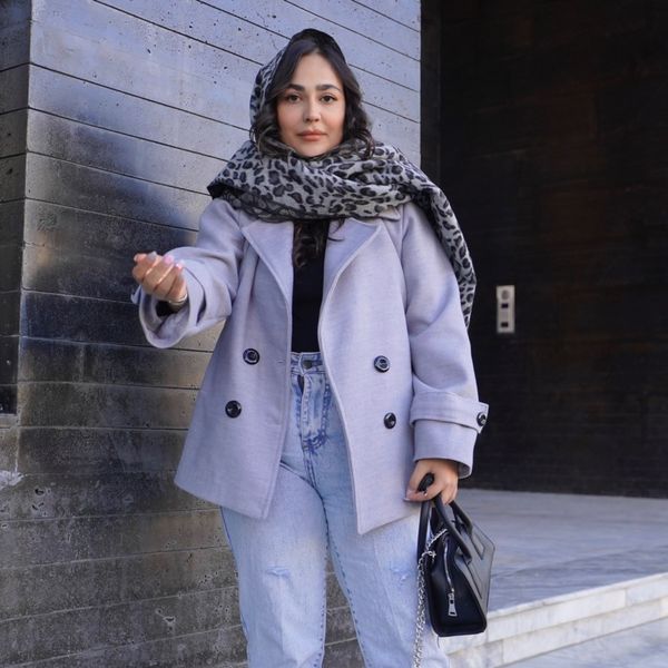 پالتو فوتر طوسی  زنانه
