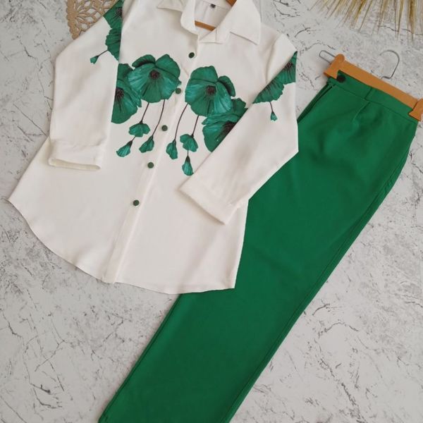 ست شومیز شلوار مجلسی آوازه