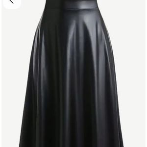 قیمت ارزان دامن چرم کلوش زنانه