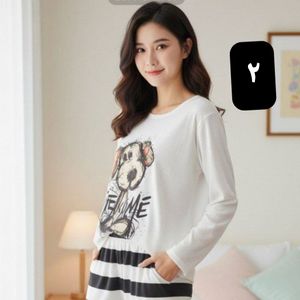 خرید اینترنتی ست راحتی نخ وارداتی تن خور عالی فری سایز