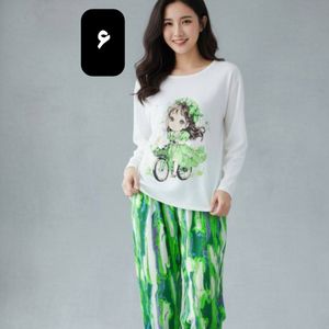 قیمت ارزان ست راحتی نخ وارداتی تن خور عالی فری سایز