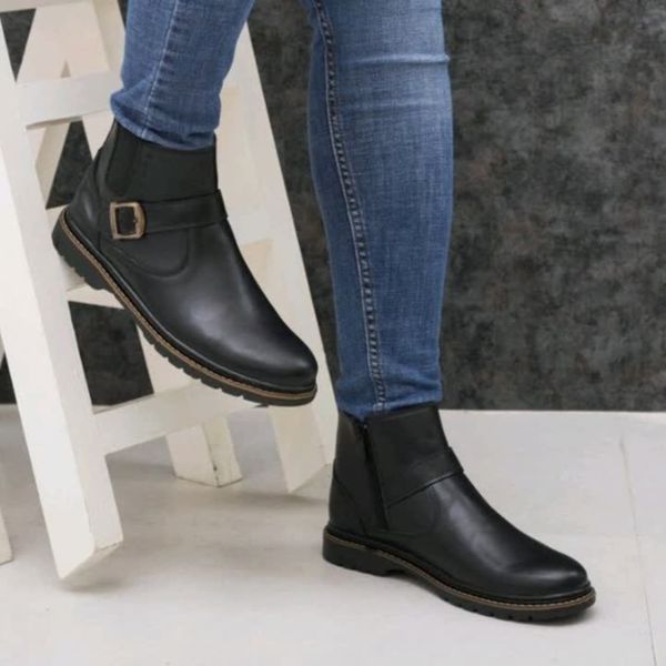 نیم بوت مردانه زیپی مدل شیکاگو