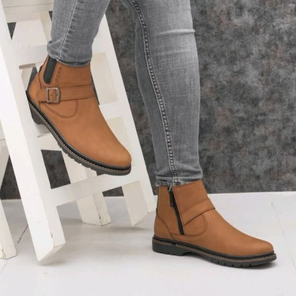 خرید اینترنتی نیم بوت مردانه زیپی مدل شیکاگو