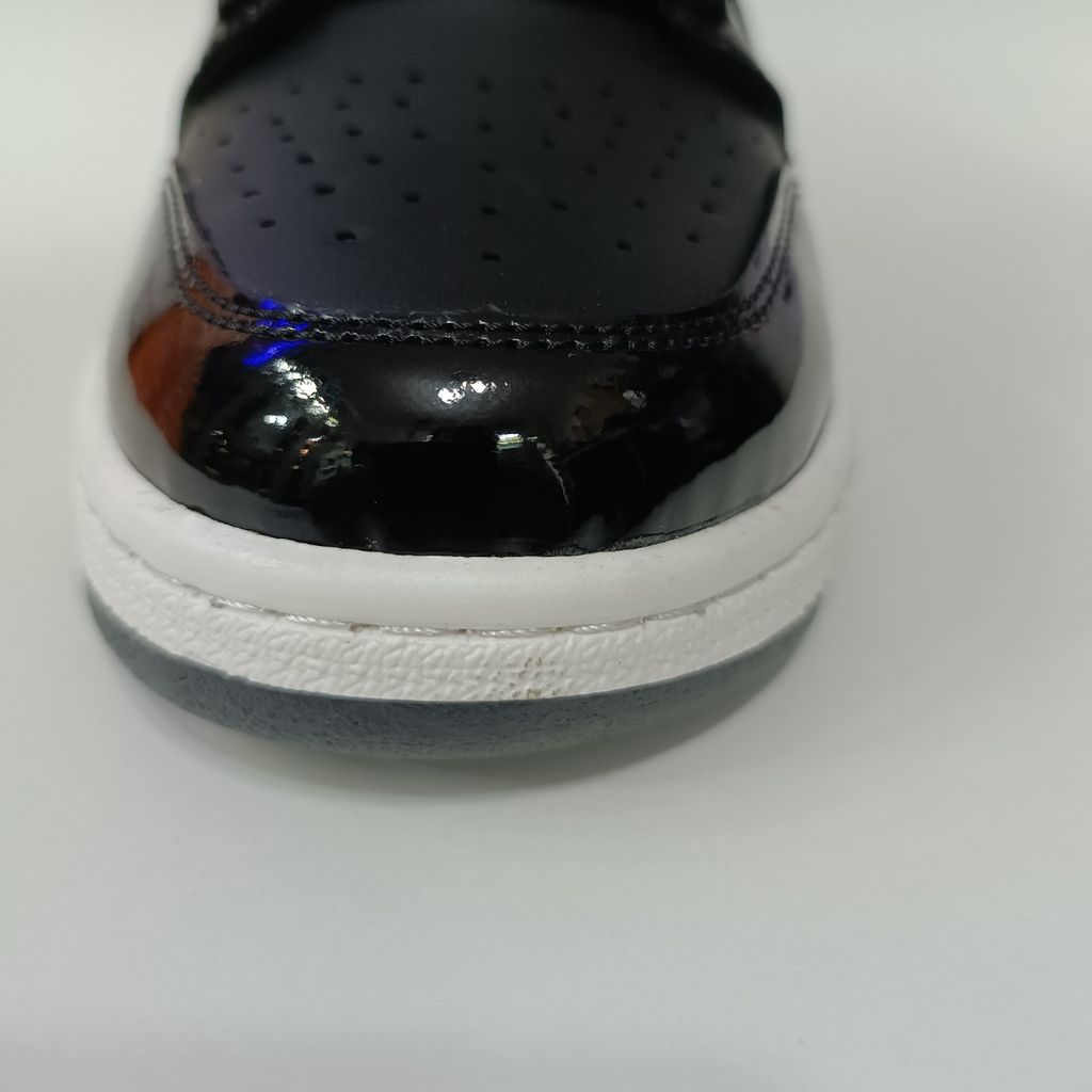 مشخصات کتونی مردانه جردن وان ورنی ساقدار مشکی کیفیت بالا