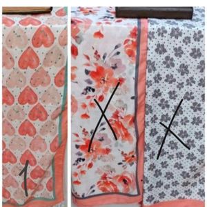 شال نخی هلویی طرحدار منگوله دار زنانه و دخترانه