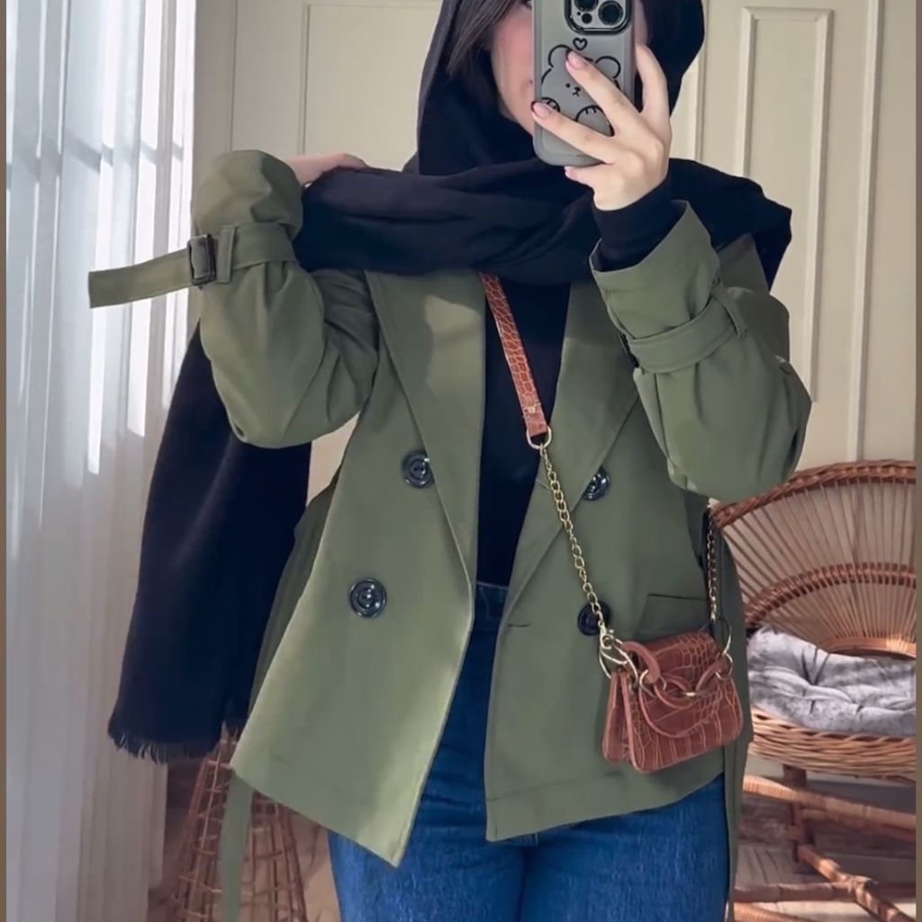 خرید اینترنتی بارونی سبز  زنانه