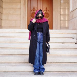 خرید انلاین پالتو بلند مشکی زنانه