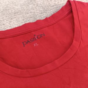 قیمت ارزان تیشرت زنانه نخ پنبه زرشکی