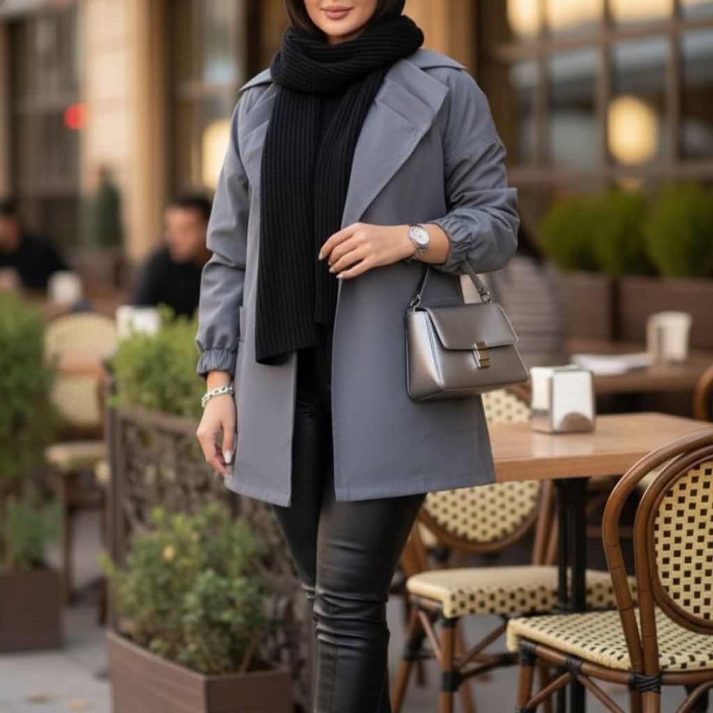 خرید انلاین بارونی آستردار ساروینا کد 4