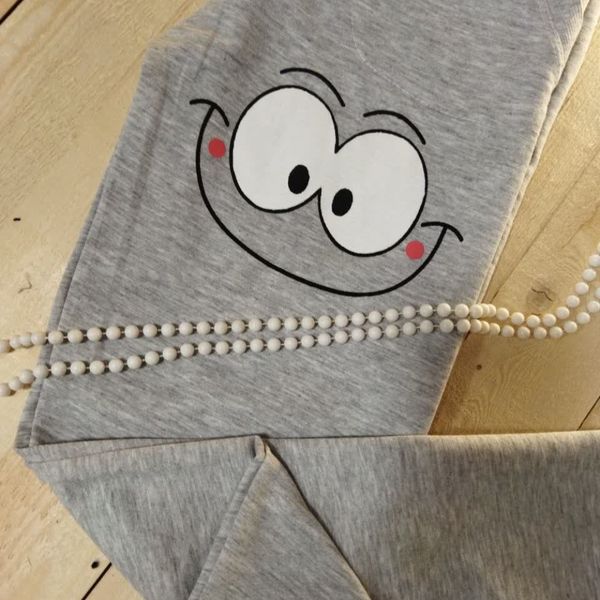 شلوار ملانژ دخترانه چشمی