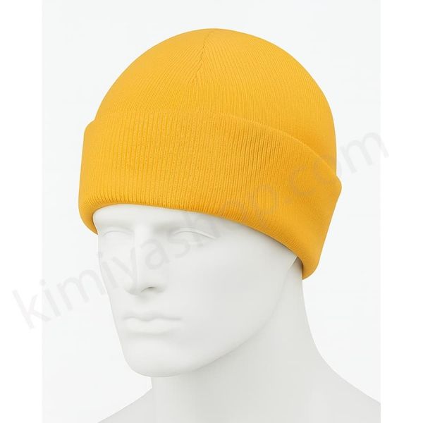 کلاه بافت اسپرت زرد– سادگی شیک و استایل زمستانی خاص! کلاه زمستانی با رنگ