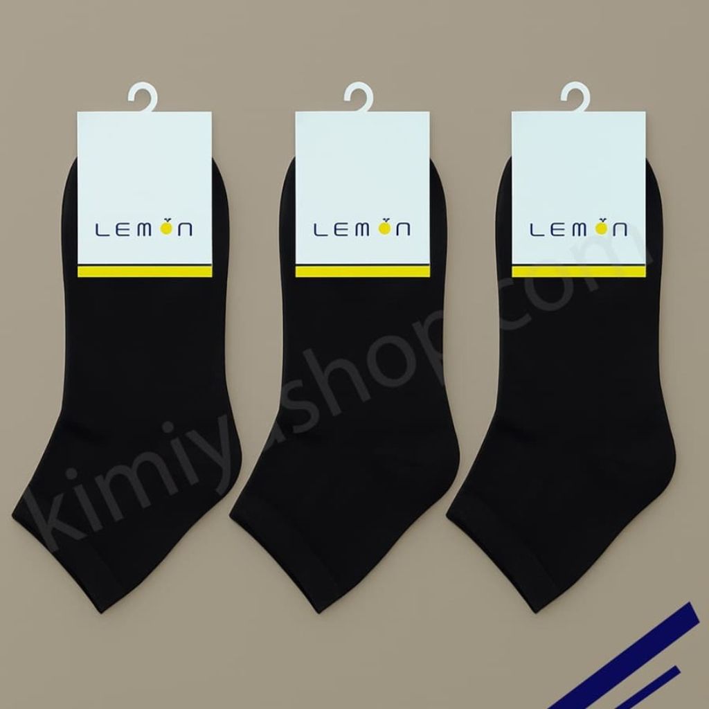 خرید انلاین پک سه عددی جوراب نیم‌ساق زنانه نخی لیمون – رنگ مشکی
