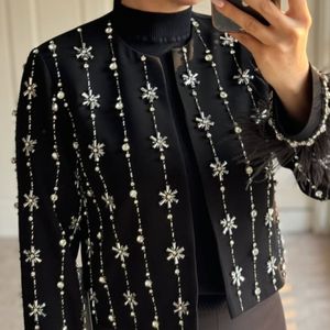 خرید انلاین کت جواهر دوزی زنانه مدل سایه سایز بندی (36-44)