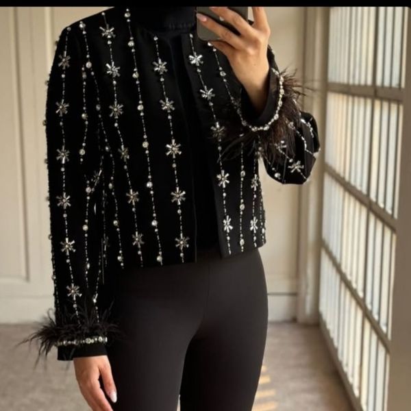 کت جواهر دوزی زنانه مدل سایه سایز بندی (36-44)