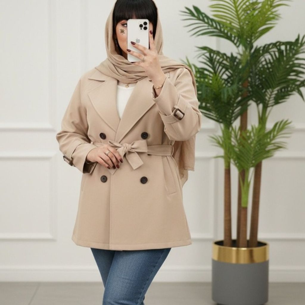 خرید اینترنتی مانتو آستر دار ویرگول