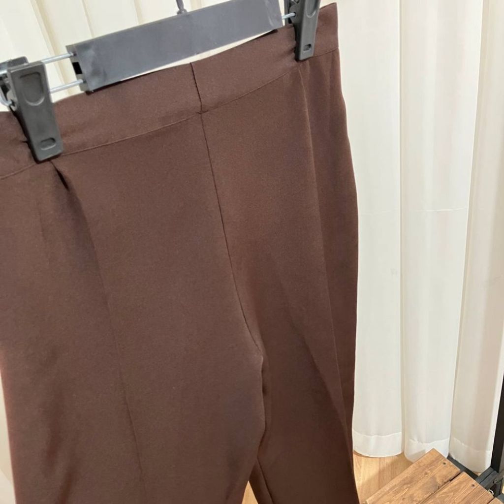 خرید اینترنتی شلوار بگ مازراتی قهوه ای