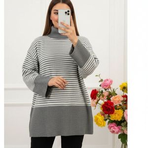 قیمت ارزان بافت راه راه یقه اسکی