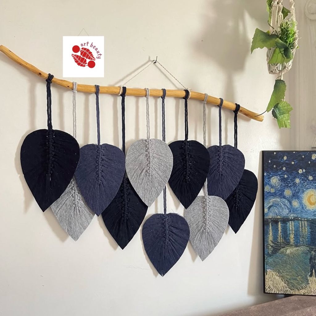 مشخصات دیوارکوب‌برگ مکرومه بافی ترند ارت بیوتی طرح هنری