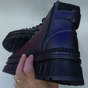 خرید انلاین بوت مردانه برشکا بنددار بغل زیپ مشکی کیفیت بالا