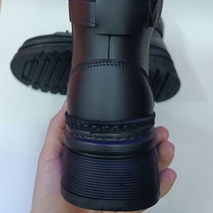 خرید اینترنتی بوت مردانه برشکا بنددار بغل زیپ مشکی کیفیت بالا