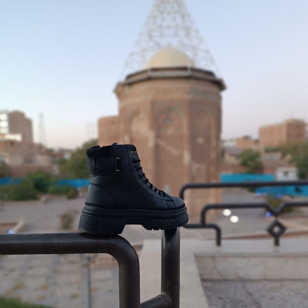 مشخصات بوت مردانه گوچی بنددار بغل زیپ مشکی کیفیت بالا