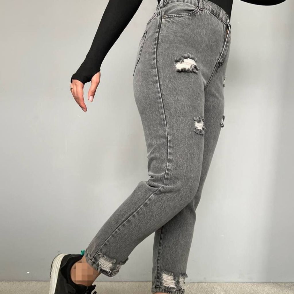 قیمت شلوار جین کامل طوسی