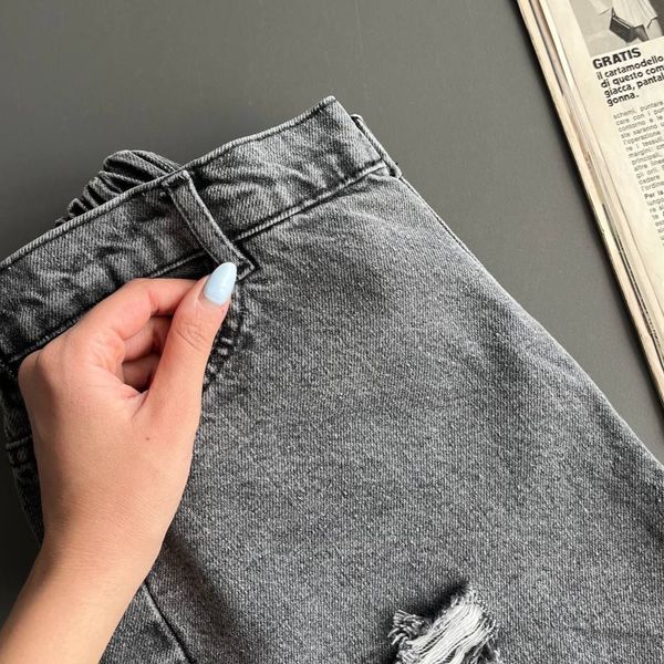 شلوار جین کامل طوسی