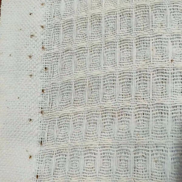 پارچه زنبوری سفید رنگ تمام پنبه عرض 1.5