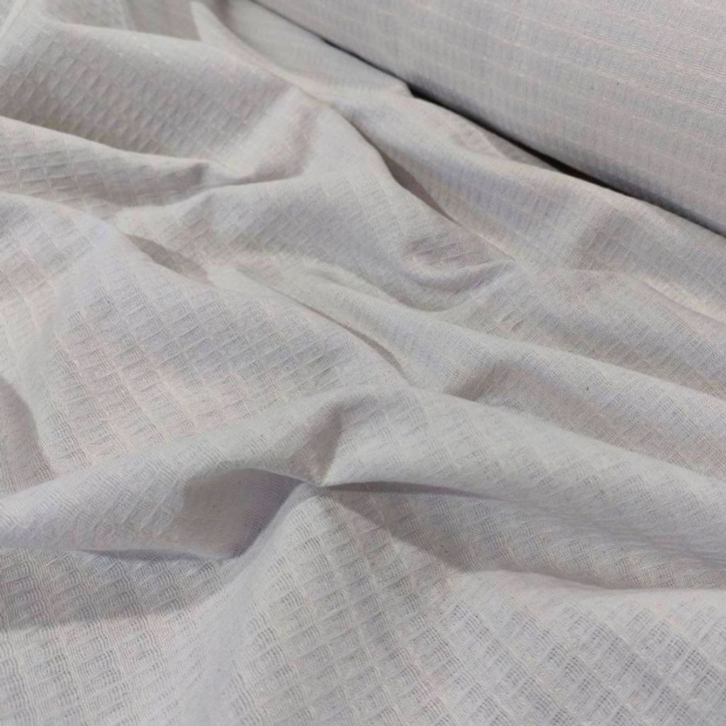 فروش اینترنتی پارچه زنبوری سفید رنگ تمام پنبه عرض 1.5