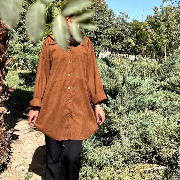 مانتو اسپرت مخمل کبریتی