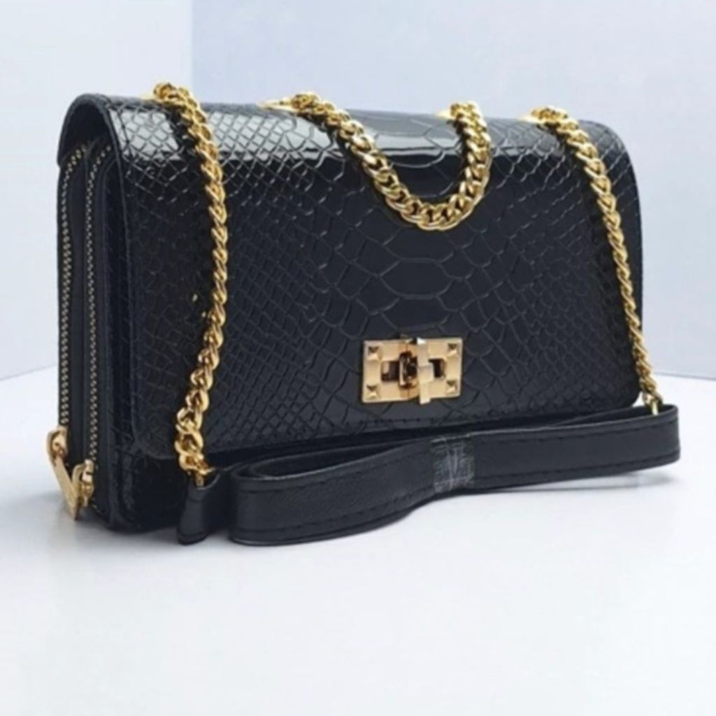 مشخصات کیف مجلسی زنانه رودوشی طرح کروکدیل