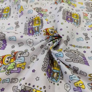 خرید اینترنتی پارچه ملحفه کودک طرح لبوبو عرض 2 متر کد A