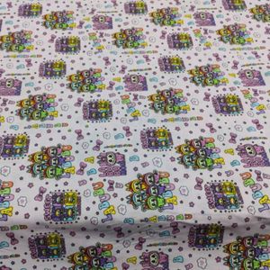 پارچه ملحفه کودک طرح لبوبو عرض 2 متر کد C