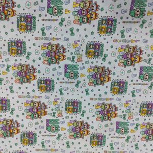 خرید اینترنتی پارچه ملحفه کودک طرح لبوبو عرض 2 متر کد D