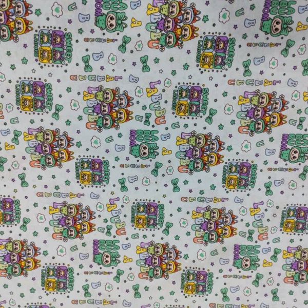 پارچه ملحفه کودک طرح لبوبو عرض 2 متر کد D