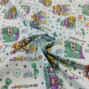 پارچه ملحفه کودک طرح لبوبو عرض 2 متر کد D