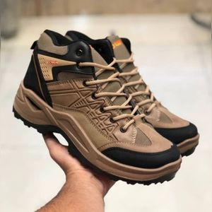 قیمت ارزان کفش نیم بوت مردانه کوهستان رنگ کرم