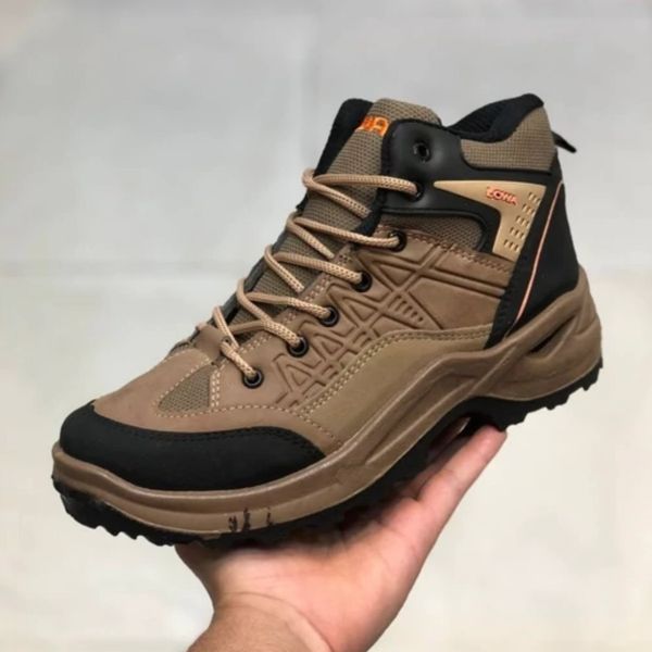 کفش نیم بوت مردانه کوهستان رنگ کرم