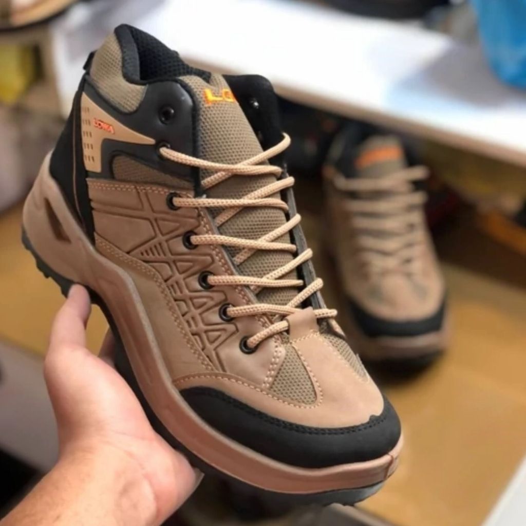 خرید اینترنتی کفش نیم بوت مردانه کوهستان رنگ کرم