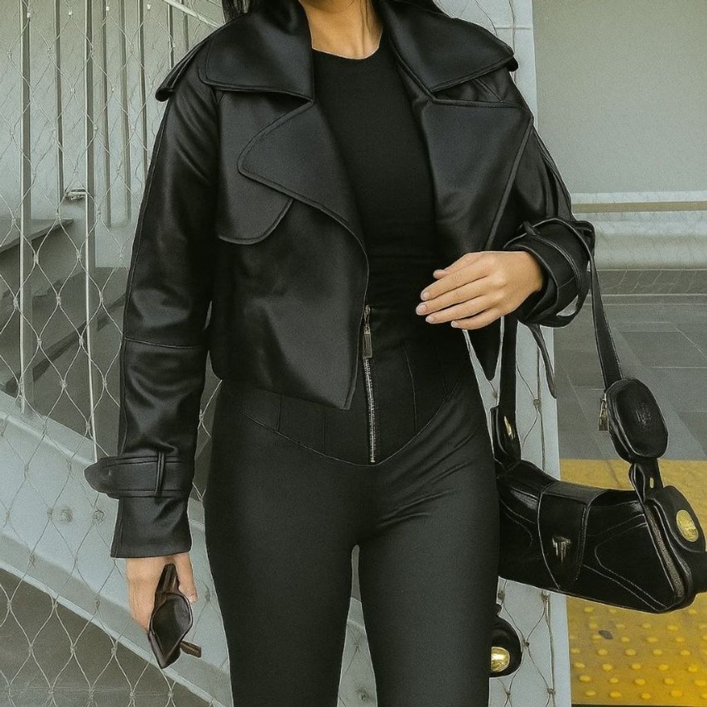 خرید انلاین کت چرم باکسی