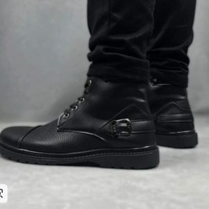 قیمت نیم بوت مردانه مدل تکزاس-بندی-مشکی