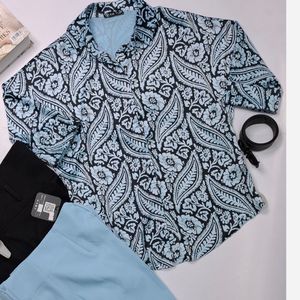 شومیز ساتن گلدار 