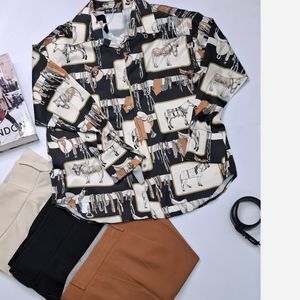 مشخصات شومیز ساتن ابریشم طرح هرمس